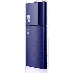 【日本直邮】广颖电通U盘128GB USB3.0 SP128GBUF3B05V1D海军蓝