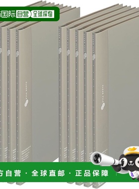 【日本直邮】Plus 透明文件夹 经济型 10 口袋 A4 竖式 灰色 10