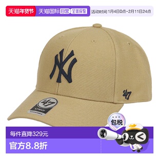 日本直邮47Brand 纽约扬基队NY标志MVP棒球帽男女通用MLB街头风中