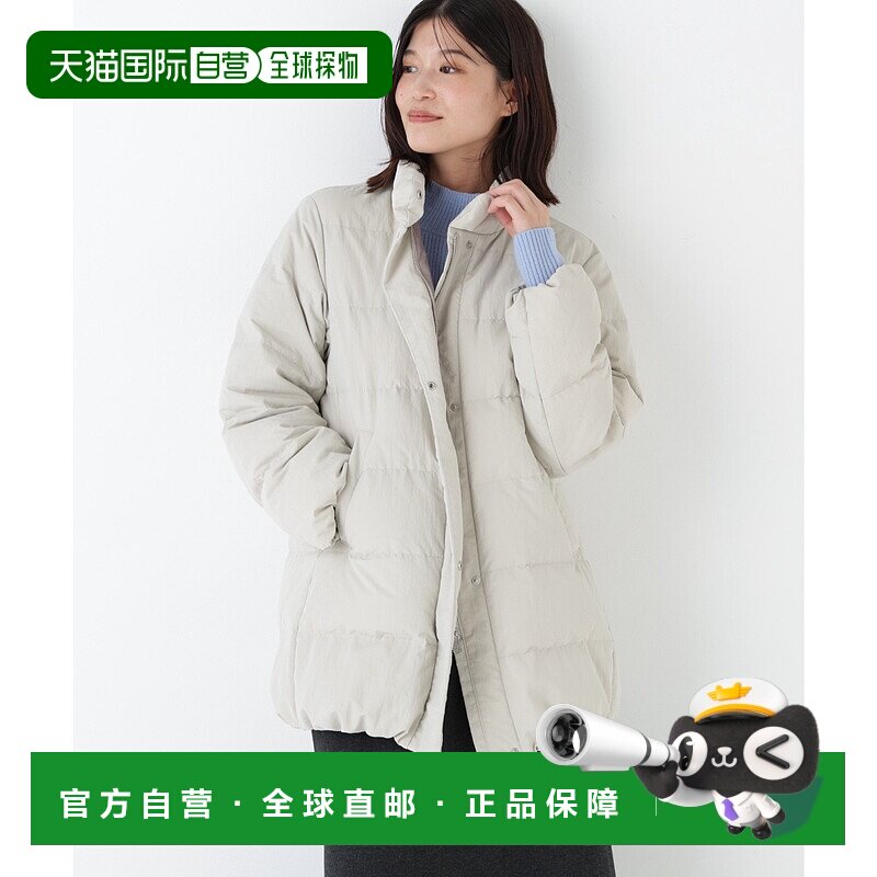 1h可退 日本直邮HUMAN WOMAN 女装 2WAY羽绒风格外套 可拆卸连帽