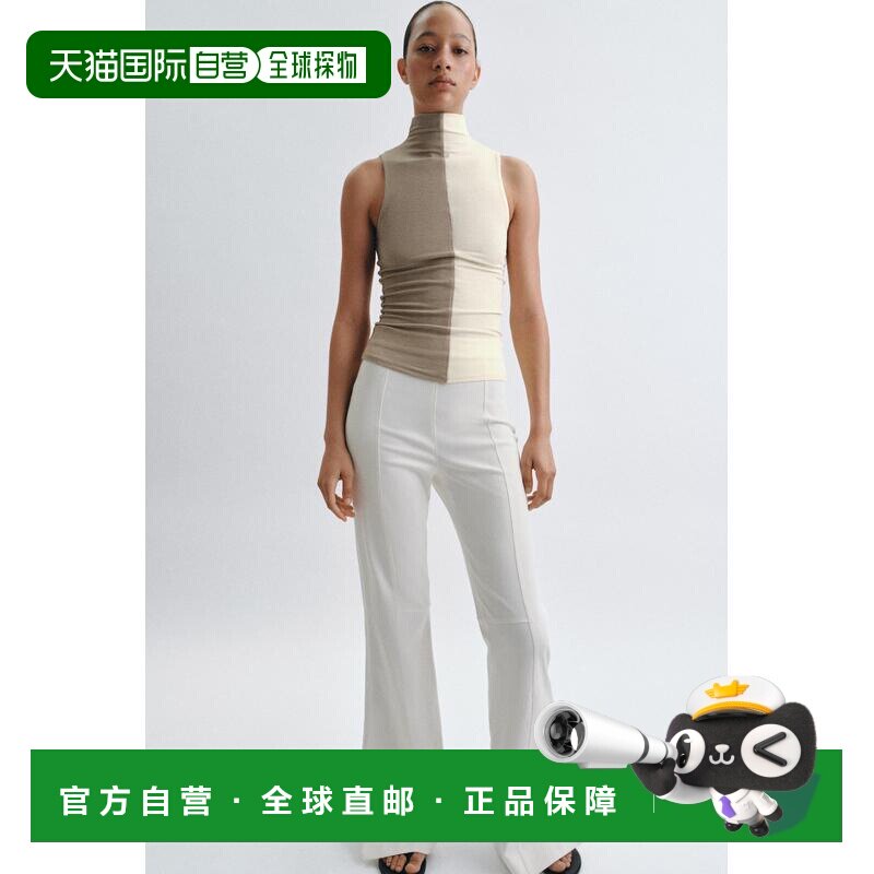 日本直邮Zara露背挂脖无袖T恤上衣女装