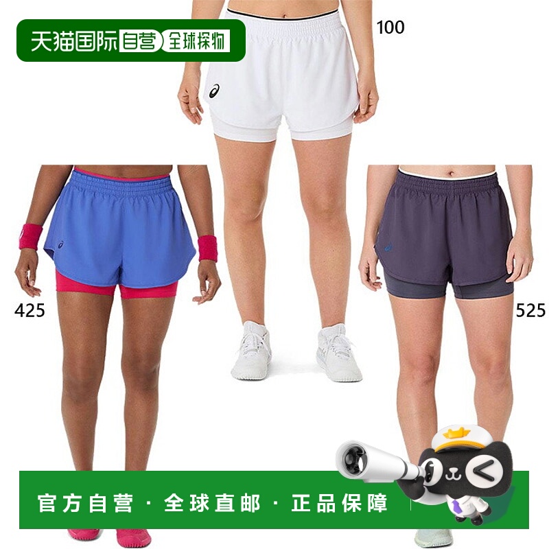 日本直邮ASICS 女士网球和羽毛球短裤吸汗速干ASICS 2042A352