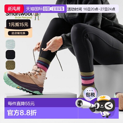 日本直邮Smartwool Hikeful Cushion Saturn Sphere Crew Socks (