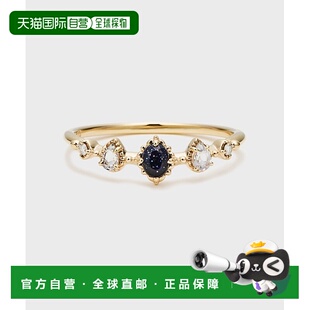 1h可退 日本直邮NOJESS 女士K10多宝石戒指 紫金石拉长石钻石装饰