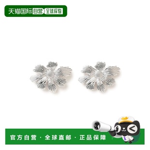 女士 HEART 真 brass 优雅光 1h可退 花朵金属耳钉 日本直邮BEAMS