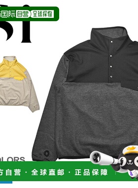 日本直邮 SI 套头衫 Si 羊毛按扣 T恤男士黄色羊毛按扣 T恤 10422