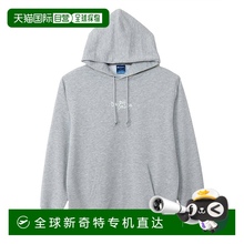 日本直邮Champion FW24 3D效果字母印花连帽长袖卫衣 男款 牛津灰