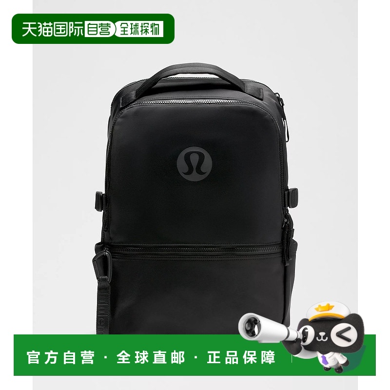 1h可退 日潮跑腿Lululemon露露乐蒙 新款 Crew 背包 22L Black Fr
