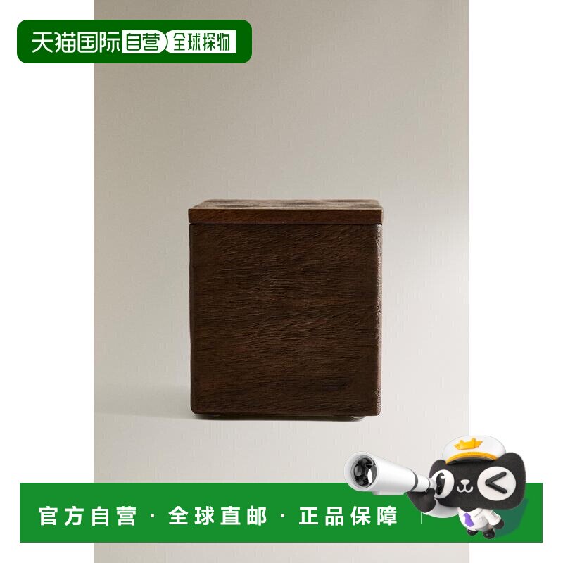 日本直邮Zara小型带盖木质盒子