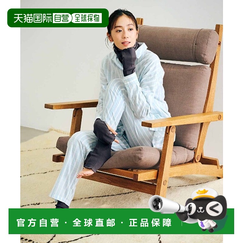 1h可退 日本直邮IEDIT女士全棉吸湿发热加厚柔肤家居内衣套装 408