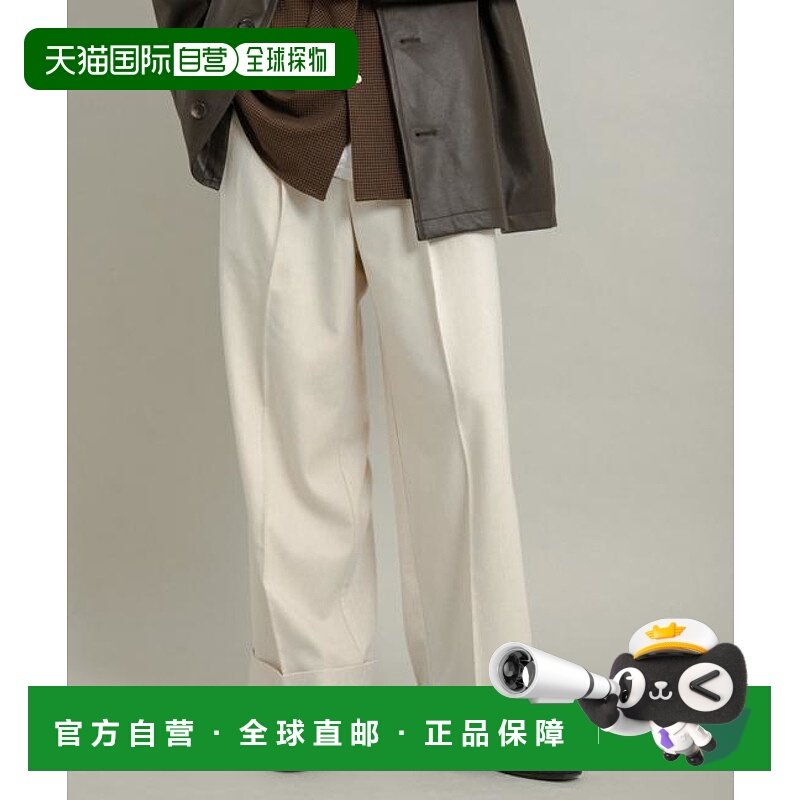 1h可退 日本直邮官方授权 SENSE OF PLACE 斜纹宽松双褶西装裤