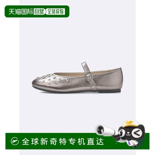 WOMEN SILVER 357764 铆钉玛丽珍鞋 日潮跑腿GU极优