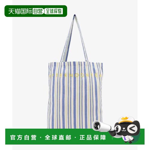1h可退 日本直邮Afternoon Tea LIVING 条纹帆布手提包M单肩包