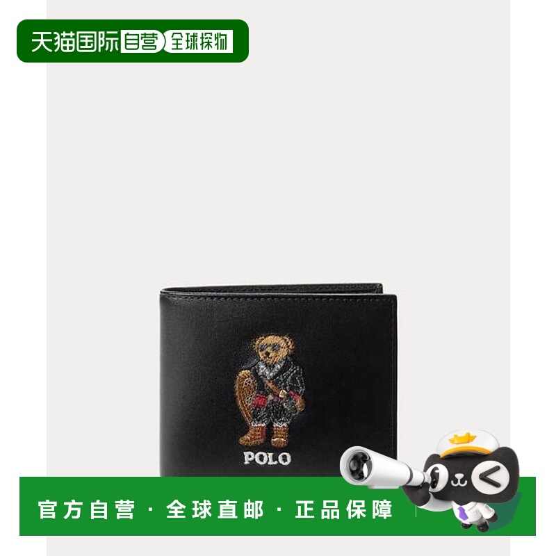 日本直邮RALPH LAUREN 熊皮革双折钱包 [98766668]