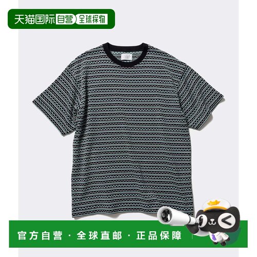 日本直邮Unlikely 男士 全棉提花针织T恤 U26S050002