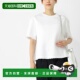 宽松版 日本直邮LOEWE 女士白色圆领T恤 型2100s540y22x55