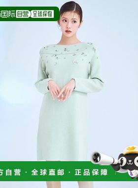 1h可退 日本直邮CELFORD 花瓣装饰针织连衣裙羊毛