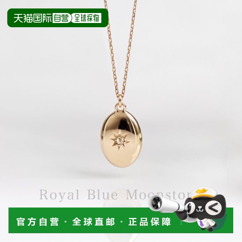 1h可退 日本直邮cui-cui10K黄诞生石椭圆吊坠项链Emeraldcuicui