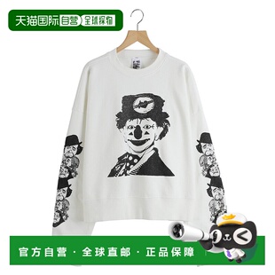 1h可退 日本直邮Basketcase 男装 宽松落肩设计 圆领卫衣 前胸小