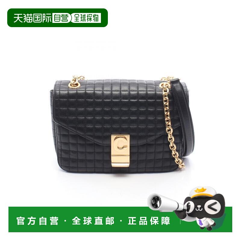 日本直邮中古Celine赛琳女包A级95新Shoulder bag肩包牛皮单肩包图片