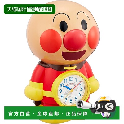 【日本直邮】Rhythm丽声 闹钟 面包人 棕色 4SE552-M06