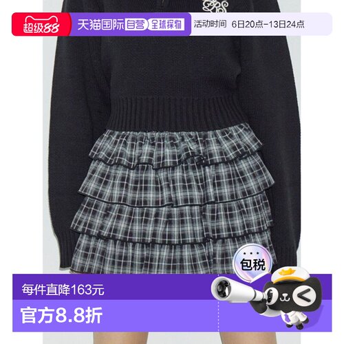 1h可退 日本直邮EVRIS 女装 宽松迷你裙 半身裙 双口袋设计 37256