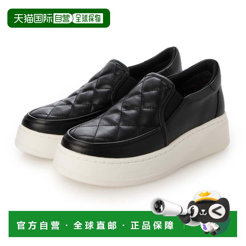 日本直邮Mackintosh 厚底绗缝一脚蹬运动鞋 黑色厚底鞋