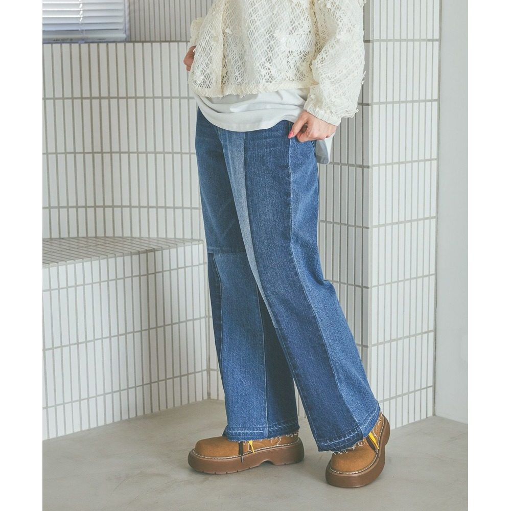 1h可退 日本直邮niko and... 女装 高腰直筒微喇牛仔裤 环保再生,女装/女士精品,牛仔裤,淘宝优惠券,粉丝福利购,淘宝优惠卷