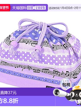 【日本直邮】Colorful Candy Style 抽绳中号饭盒波点淡紫色N3472