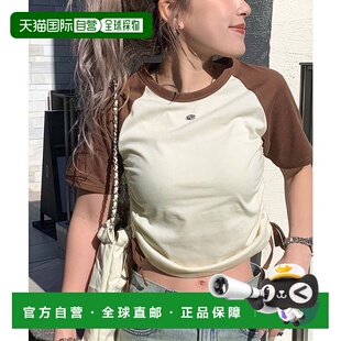 日本直邮Classical Elf 侧边抽褶可爱感加分的插片落肩半袖T恤 C0