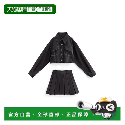 日本直邮日潮 GRL短款夹克×百褶迷你裙套装ta198裙子半身裙a字裙