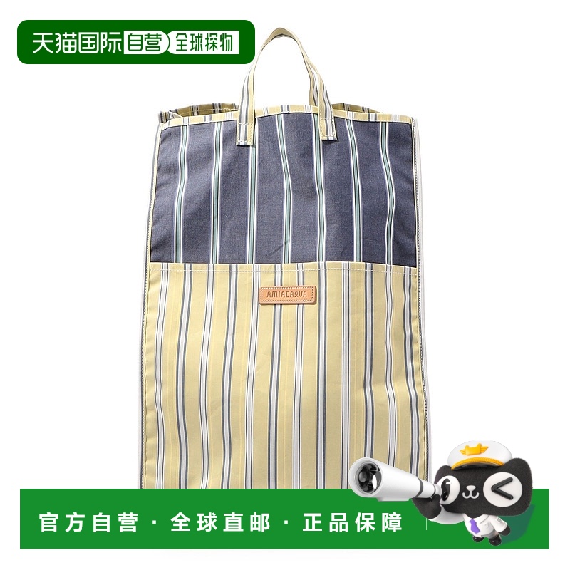 1h可退 日本直邮AMIACALVA 男士大号棉质托特包 56035103003