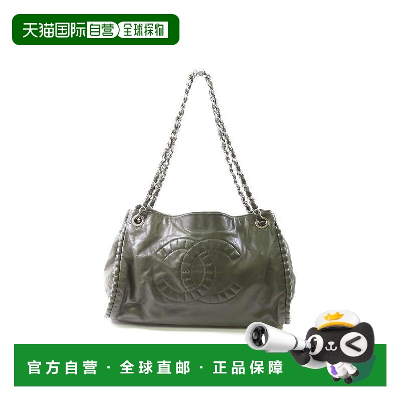 日本直邮中古Chanel香奈儿女包A级95新Tote Bag托特包牛皮托特包