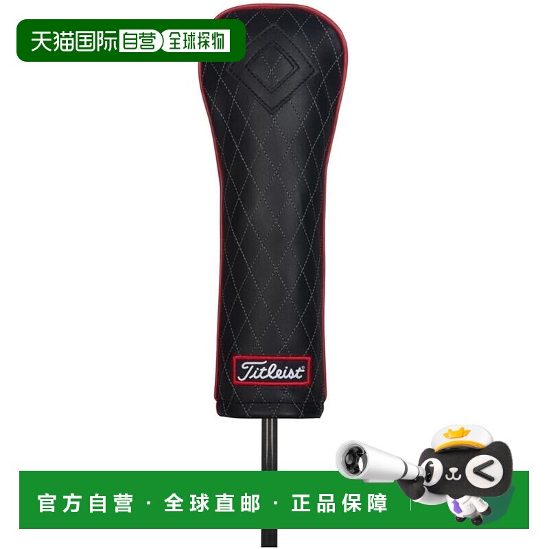 【日本直邮】Titleist泰特利斯 高尔夫球杆头套/皮革TA9NLHC-FW黑