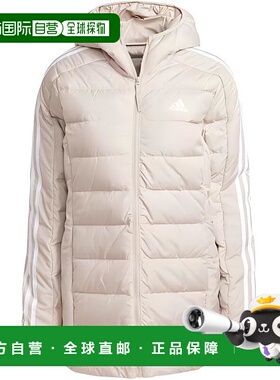 日本直邮adidas Essential 3-STRIPES LIGHT DOWN HOODED PARKA