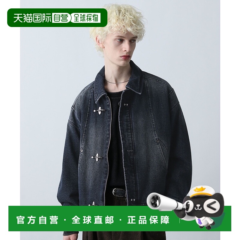 1h可退 日本直邮HARE男装宽松中棉夹克 金属扣饰丹宁外套 634500