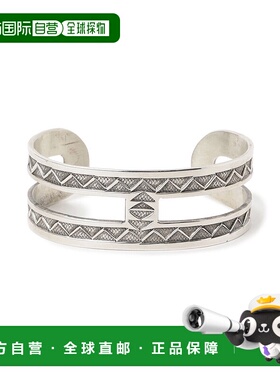 1h可退 日本直邮SUNSHINE REEVES × BEAMS BOY 银质W框手镯 1342