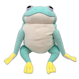 【日本直邮】Shinada 毛绒玩偶 青蛙公仔 浅蓝色 XL MOKR-0880LB