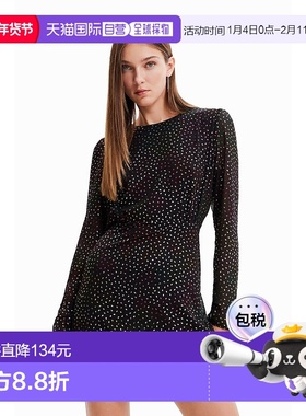 日本直邮Desigual 闪耀镂空短连衣裙 [DE819EW21672]