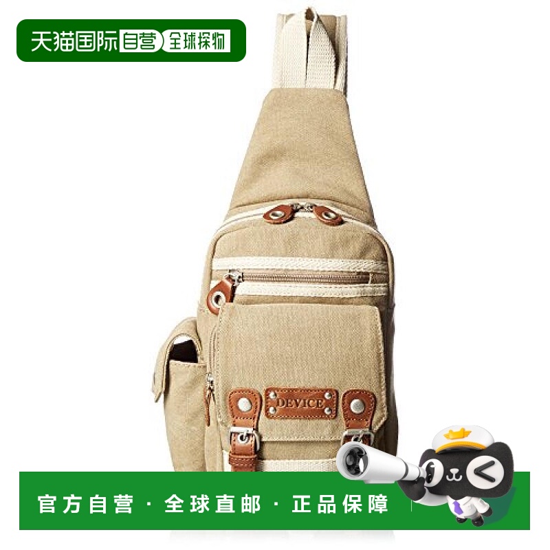 【日本直邮】DEVICE斜挎包单肩包Access系列浅褐色多口袋简约百搭