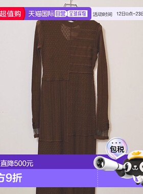 日本直邮TODAYFUL 2025 早秋拼布针织连衣裙长款长袖125203022025