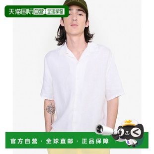 半袖 AI715EM14535 开襟亚麻衬衫 日本直邮AIGLE