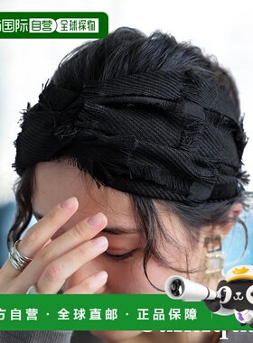 1h可退 日本直邮antiqua 女士流苏交叉发带 AJ01847发饰配饰