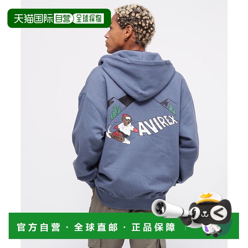 日本直邮AVIREX 熊雪板连帽卫衣 [AV1129EM021578]