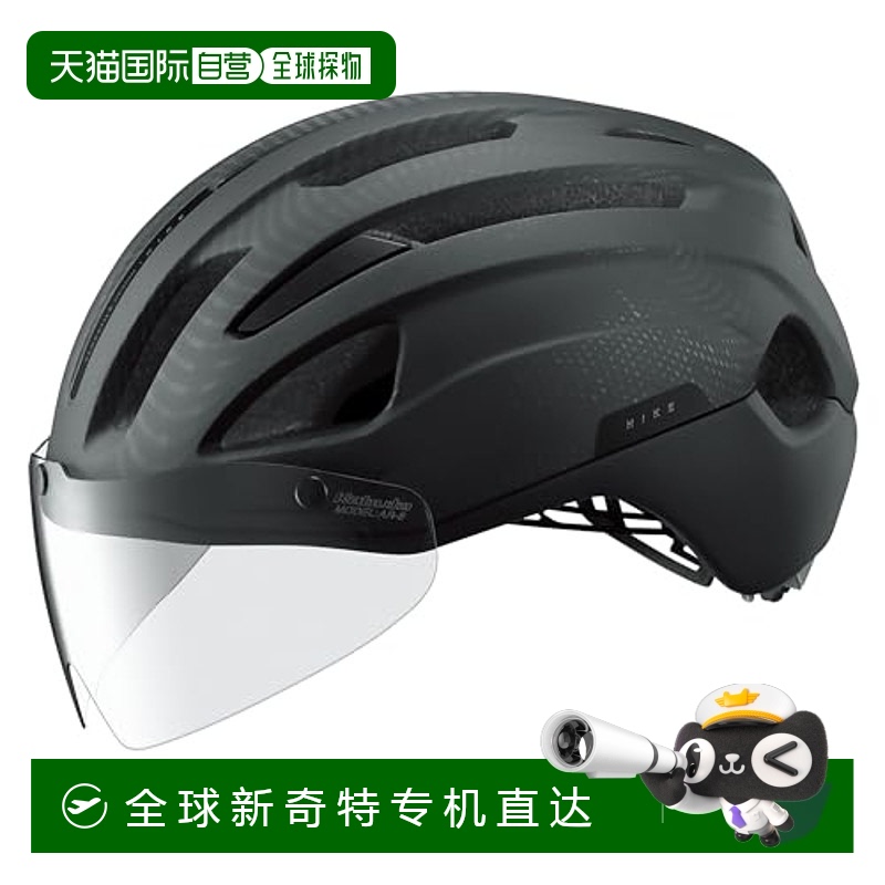 【日本直邮】OGK 自行车头盔HIKE 哑光黑L/XL(59-61cm)