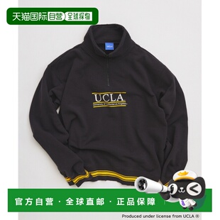 1h可退 日本直邮UCLA联名relume 男装宽松半拉链复古印花卫衣 260