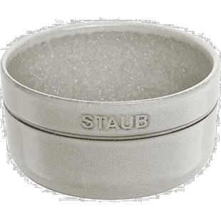 【日本直邮】Staub珐琅 圆筒陶瓷碗 12cm 白色Ceramic Bowl 40508