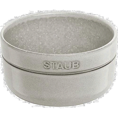 【日本直邮】Staub珐琅 圆筒陶瓷碗 12cm 白色Ceramic Bowl 40508
