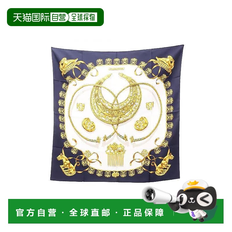 1h可退 日本直邮中古Hermes爱马仕女A级95新hermes爱马仕丝绸围巾