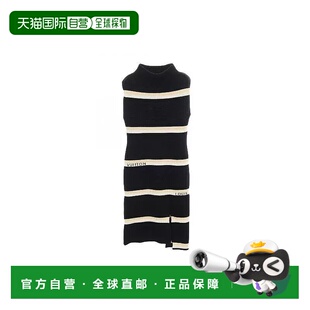 日本直邮中古LV路易威登女A级95新one piece连衣裙羊毛上衣蓝色